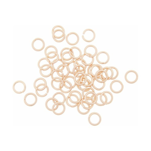 RICO - Open Jump Rings - lot de 50 - Ø8mm - Aluminium Matt Gold