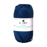 DMC - Baby Cotton - 100% Combed Cotton - Ball 50g/155m - Blue