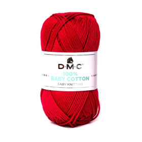 DMC - Baby Cotton - 100% Combed Cotton - Ball 50g/155m - Hot Pink / Fuchsia