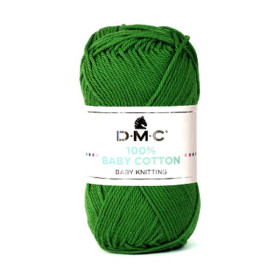 DMC - Baby Cotton - 100% Coton Peigné - Pelote 50g/155m - Vert