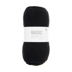 RICO - Basic Acrylic Chunky - Fil Acrylique 100g/156m - Noir