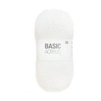 RICO - Basic Acrylic DK - Fil Acrylique 100g/310m - Blanc