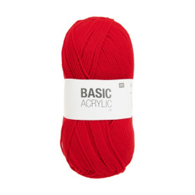 RICO - Basic Acrylic DK - Acrylic Yarn 100g/310m - Red