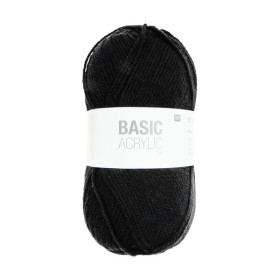 RICO - Basic Acrylic DK - Fil Acrylique 100g/310m - Noir