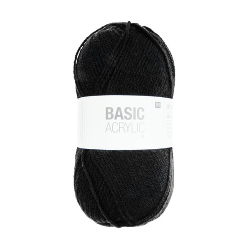 RICO - Basic Acrylic DK - Fil Acrylique 100g/310m - Noir