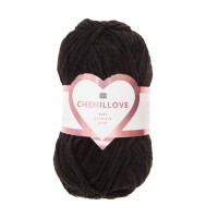 RICO - Chenillove - Chenille Yarn 100g/110m - Black