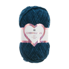 RICO - Chenillove - Fil Chenille 100g/110m - Bleu Marine