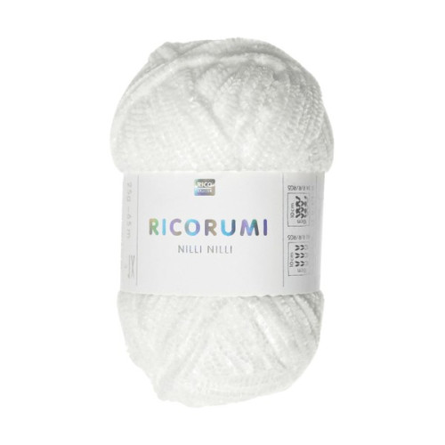 RICO - Ricorumi Nilli Nilli - Chenille DK 25g/65m - White