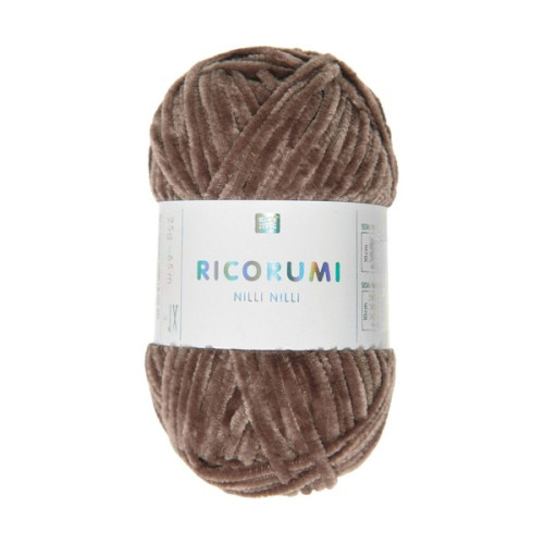 RICO - Ricorumi Nilli Nilli - Fil Chenille DK 25g/65m - Chocolat