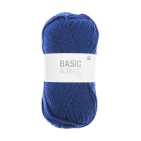 RICO - Basic Acrylic Chunky - Acrylic Yarn 100g/156m - Medium Blue