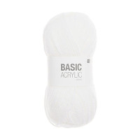 RICO - Basic Acrylic Chunky - Fil Acrylique 100g/156m - Blanc