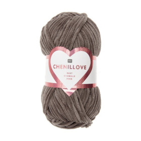 RICO - Chenillove - Fil Chenille 100g/110m - Marron