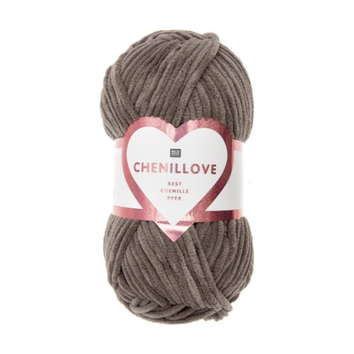 RICO - Chenillove - Fil Chenille 100g/110m - Marron
