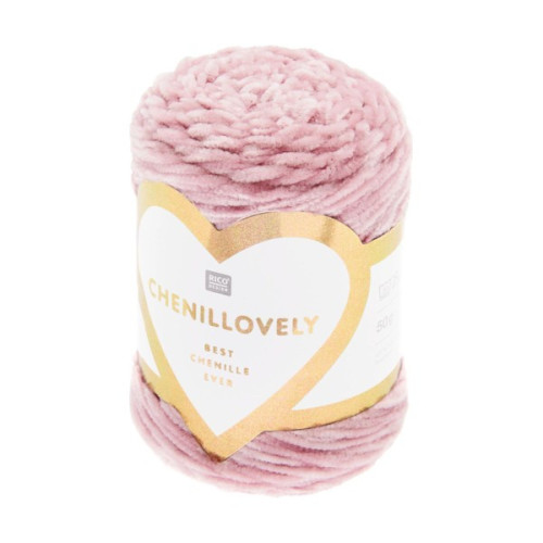 RICO - Chenillovely - Fil Chenille DK 50g/130m - Rose Fumé