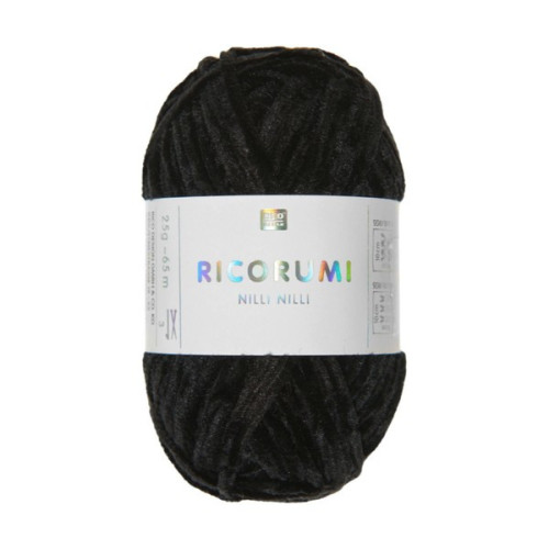 RICO - Ricorumi Nilli Nilli - Chenille DK 25g/65m - Black