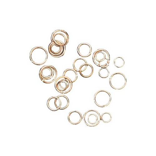 RICO - Anneaux Ouverts - lot de 30 - Ø3mm/4mm/5mm - Gold