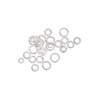 RICO - Open Jump Rings - lot de 30 - Ø3mm/4mm/5mm - Silver