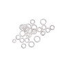 RICO - Open Jump Rings - lot de 30 - Ø3mm/4mm/5mm - Silver