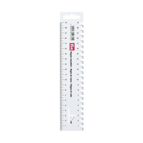 PRYM - Pleats and Hems Ruler - Flexible Plastic - 21 cm