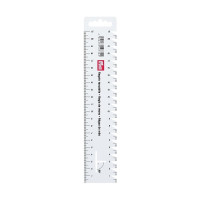 PRYM - Pleats and Hems Ruler - Flexible Plastic - 21 cm