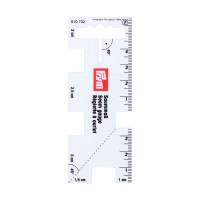 PRYM - Réglette à Ourlets - Plastique Transparent - 10,5 cm