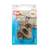 PRYM - Turn Clasp for Handbags - Brushed Antique Brass