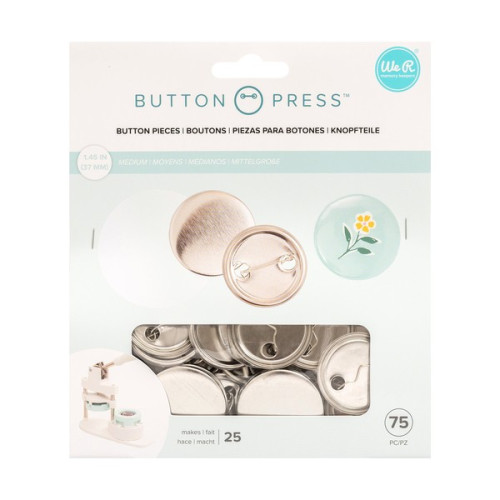 WE R MEMORY KEEPERS - Button Press - Refill 37mm - Set of 25