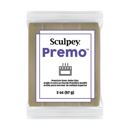 SCULPEY - Premo - Accent Yellow Glitter - 2 oz (57 g) Bar