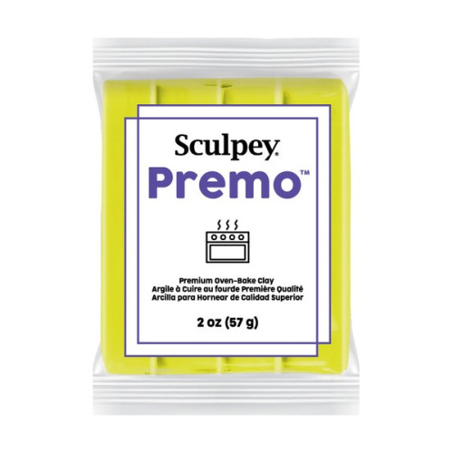 SCULPEY - Premo - Fluo Yellow - 2 oz (57 g) Bar