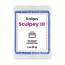 SCULPEY - III - Blue Glitter - Pain 2 oz (57 g)