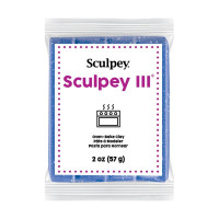 SCULPEY - III - Blue Glitter - 2 oz (57 g) Bar