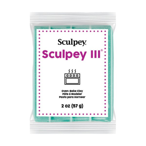 SCULPEY - III - Turquoise Glitter - Pain 2 oz (57 g)