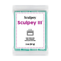 SCULPEY - III - Turquoise Glitter - 2 oz (57 g) Bar