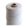 ARTEMIO - Cabled Cotton String Spool - 2.2 mm x 70 m - White