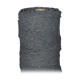 ARTEMIO - Bobine de Ficelle Coton Câblé - 2.2 mm x 70 m - Anthracite