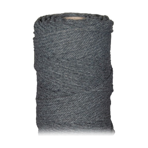 ARTEMIO - Bobine de Ficelle Coton Câblé - 2.2 mm x 70 m - Anthracite