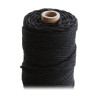 ARTEMIO - Cabled Cotton String Spool - 2.2 mm x 70 m - Black