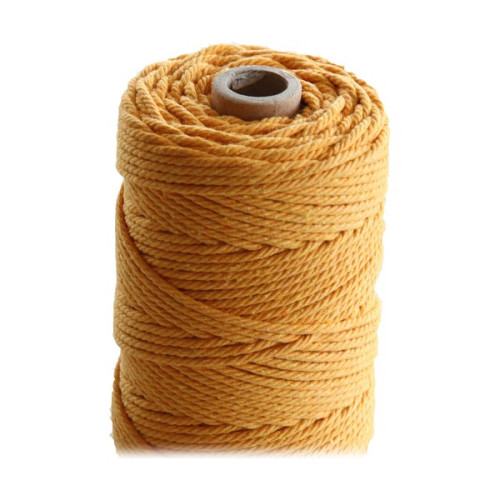 ARTEMIO - Cabled Cotton String Spool - 2.2 mm x 70 m - Ochre