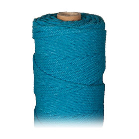 ARTEMIO - Cabled Cotton String Spool - 2.2 mm x 70 m - Turquoise