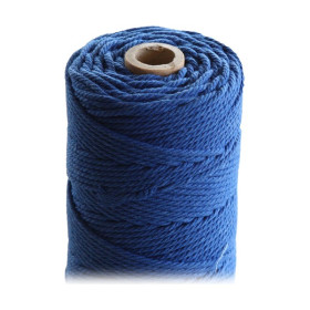 ARTEMIO - Cabled Cotton String Spool - 2.2 mm x 70 m - Royal Blue