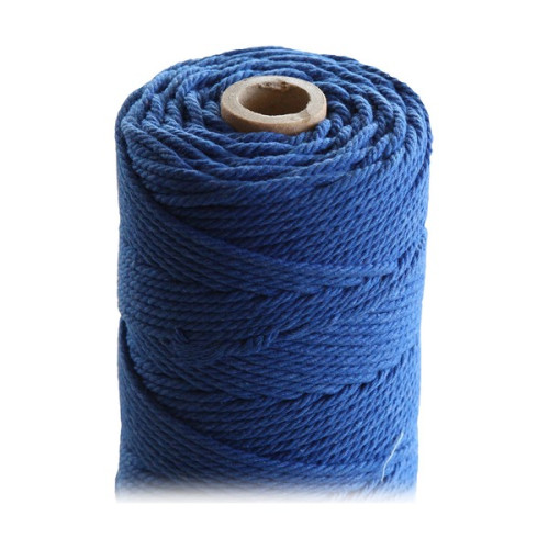 ARTEMIO - Cabled Cotton String Spool - 2.2 mm x 70 m - Royal Blue
