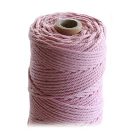 ARTEMIO - Bobine de Ficelle Coton Câblé - 2.2 mm x 70 m - Rose Clair