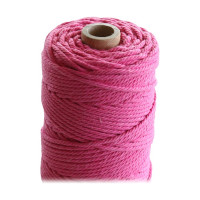 ARTEMIO - Bobine de Ficelle Coton Câblé - 2.2 mm x 70 m - Fuchsia