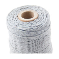 ARTEMIO - Bobine de Ficelle Coton Câblé - 4 mm x 33 m - Gris