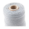 ARTEMIO - Cabled Cotton String Spool - 4 mm x 33 m - Grey
