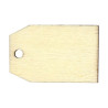 ARTEMIO - Wooden Keyrings - Rectangles 3.5 x 5.5 cm - Set of 6