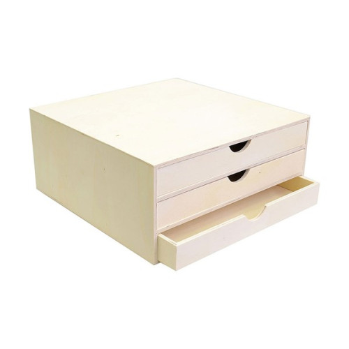 ARTEMIO - Wooden Drawer Block - 3 Drawers