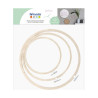 ARTEMIO - Wooden Embroidery Hoop - 15 / 20 / 25 cm - Set of 3