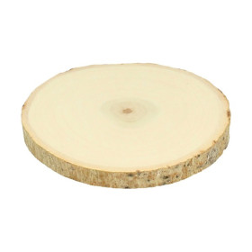 ARTEMIO - Round Poplar Wood Slices - 12-15 cm - Set of 2