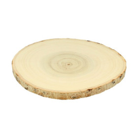 ARTEMIO - Round Poplar Wood Slices - 20-23 cm - Set of 2